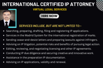 be your IP attorney for trademarks, patents and copyright