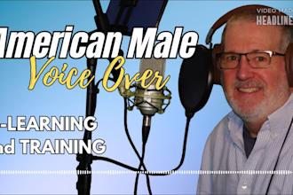 record an american accented elearning narration for you