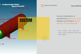 design asme pressure vessel in pv elite with full report