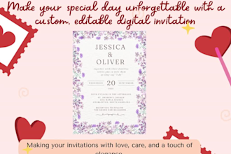 do custom digital wedding invitations elegant and unique designs