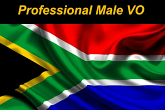 record an english voice over in a south african accent