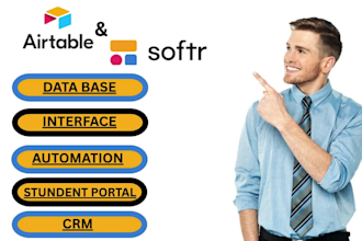 be your airtable database airtable automation softr webapp client portal expert
