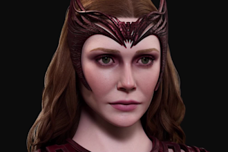 do 3d realistic character ai influence metahuman avatar body rig for game, film