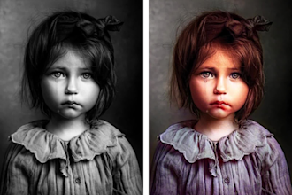 colorize black and white photos to HD 1080p