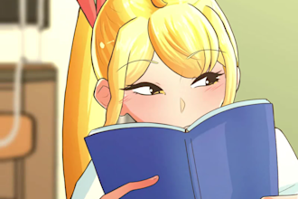 create 2d anime style story for you
