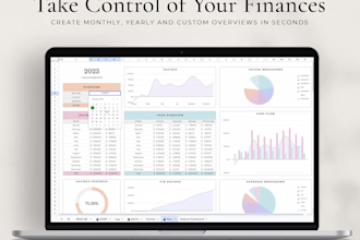 create an income and expense planner, monthly and annual budget spreadsheet