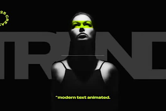 create kinetic typography, text animation, commercial video, lyric video