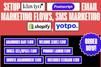 setup klaviyo postscript email marketing flows sms marketing shopify yopto ecom