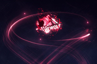 create amazing wolf logo reveal intro