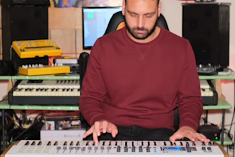 recording rock piano and electronic keyboard tracks