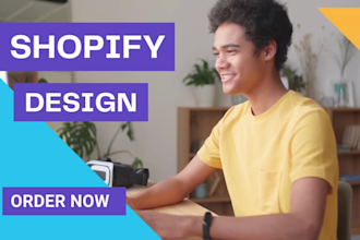 create and design shopify store promote with 10 winning products upload