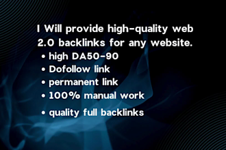 web 2 0 backlinks with high da