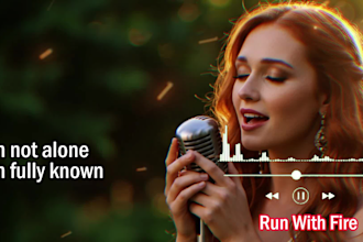create powerful christian or worship song for your youtube video, lyrics