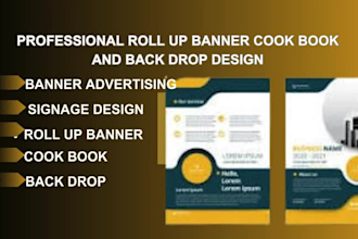 do banner advertising signage design roll up banner cook