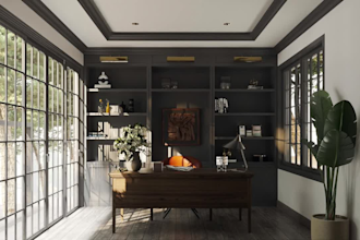provide 3d designs for your ideal home office setup and décor