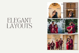 do high end photo editing and album design for events