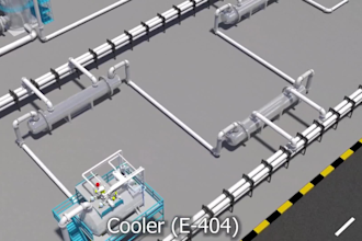 do 3d industrial video chemical walkthrough engineering plant animation 3d model