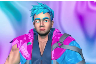 do live 3d,2d chibi anime vtuber character avater model, pngtuber mmd arkit