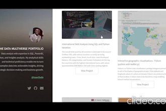 build your portfolio and set it up on github pages
