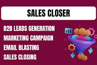 be your sales closer sales representative b2b lead generation online sales