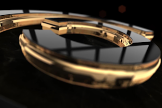 design stunning 3 black gold logo in 48 hours
