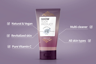 animate a 360 ad highlights of your cosmetic bottle product