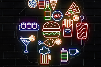 do your logo in neon GIF animation
