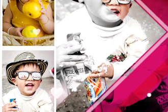 create a dinamic photo video slideshow for birthday anniversary