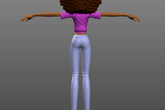 custom vrchat avatar 3d avatar rig 3d vtuber model vrm 3d character modeling