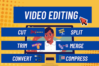 masterfully edit, cut, split, compress, convert, merge or combine videos