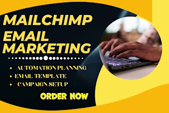 mailchimp email marketing campaign, get response landing page email automation