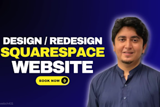 do modern squarespace website design or redesign squarespace website development