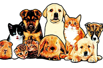 create animal cartoon image from your full pet image