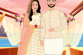 design a digital wedding invitation card