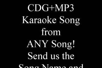 create a karaoke cdg backing track from any song