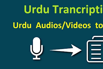 do professional transcription of urdu audios