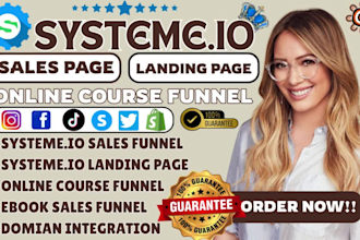do systeme io sales funnel, online course sales funnel systeme io funnel