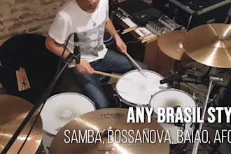 record samba and bossanova drums and percussion