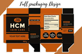 do box design, product packaging with 3d mockup