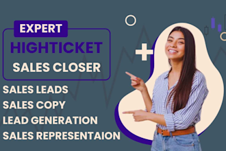 be your sales closer sales representative close sales lead guarantee online sale
