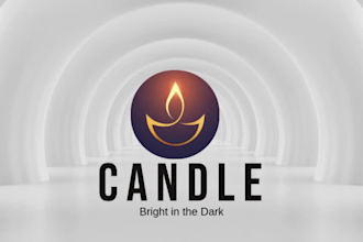 do candle logo design and label design