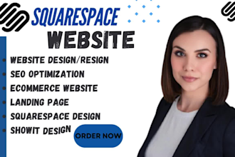 design and build squarespace website, redesign squarespace, update squarespace