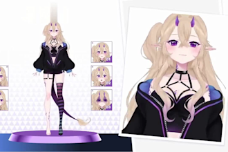 do and rigging vtuber model live2d anime style live2d vtuber model for streamer