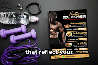 design restaurant menu and food flyer