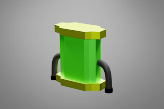 create a 3d low poly models in blender