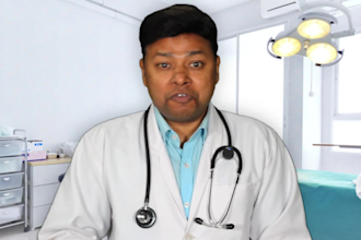 create a realistic medical spokesperson or doctor video