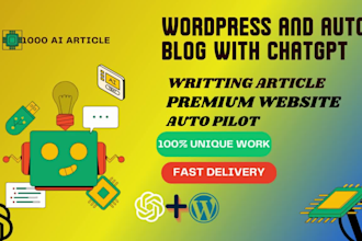 create wordpress autoblog with chatgpt ai write article ai images generator