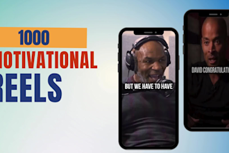 create 1000 motivational instagram reels and youtube shorts