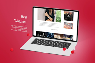 create a stylish laptop website promo video