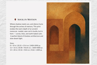 deliver a 3 piece printable wall art collection for mindful interiors